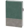 Ежедневник Horizon, недатированный, серый с зеленым