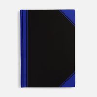 Блокнот Accenti, черный с синим