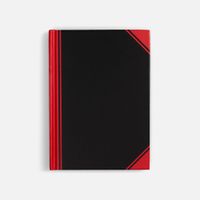Блокнот Accenti Mini, черный с красным