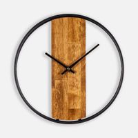 Часы Woodix, черные с коричневым