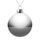 Елочный шар Finery Gloss, 10 см, глянцевый серебристый