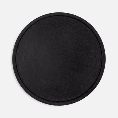 Лейбл из ПВХ Dzeta Round, L, черный