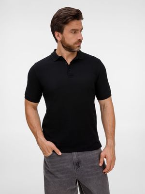 Рубашка поло унисекс Upswing, черная