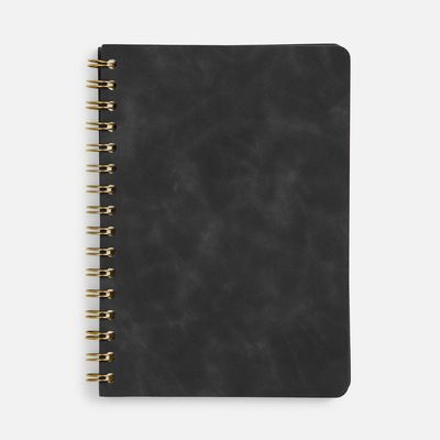 Ежедневник Spiral, недатированный, черный