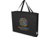 Odessa большая эко-сумка из переработанного хлопка, сертифицированного согласно GRS, плотностью 220 г/м² - сплошной черный