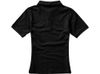 Calgary женская футболка-поло с коротким рукавом, черный