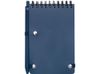 Блокнот Thalaasa формата А6 в твердой обложке из океанического пластика с шариковой ручкой - Синий