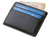 Картхолдер для двух карт и наличных денег с зажимом "Crave", черный