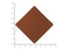 ПАТЧ РОМБ nubuk (коричневый ) 7,6 х 7,6 см