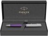 Шариковая ручка Parker Sonnet Essentials Violet SB Steel CT, цвет чернил black, перо: M, в подарочной упаковке.