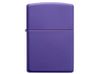 Зажигалка ZIPPO Classic с покрытием Purple Matte, латунь/сталь, фиолетовая, матовая, 38x13x57 мм