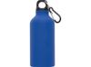 Матовая спортивная бутылка Oregon с карабином и объемом 400 мл, синий