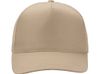 Бейсболка "Poly" 5-ти панельная 120 гр, песочный