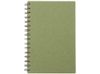 Блокнот на спирали в картонной обложке с переработанной бумагой "Mania", зеленый