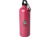Одностенная бутылка для воды с карабином Oregon, изготовленная из нержавеющей стали, сертифицированной по стандарту RCS, объемом 750 мл - Фуксия