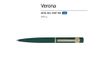 Ручка металлическая шариковая "Verona", софт-тач, 1.0 мм, зеленый