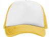 Бейсболка "Trucker", желтый/белый