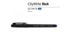 Ручка "CityWrite.BLACK" шариковая, черный пластиковый корпус, 1.0 мм, синяя