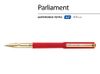 Ручка пластиковая шариковая "Parliament", 0,7 мм, синие чернила, красный/золотистый