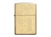 Зажигалка ZIPPO Venetian с покрытием High Polish Brass, латунь/сталь, золотистая, 38x13x57 мм