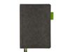 Ежедневник А5 датированный "Boston" 2026, серый с салатовым обрезом