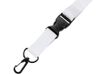 Ланъярд 2 см под сублимацию с карабином, межуровневым замком и замком обрыва, черный