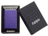 Зажигалка ZIPPO Classic с покрытием Purple Matte, латунь/сталь, фиолетовая, матовая, 38x13x57 мм