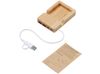 USB хаб «Memo», 2*USB, 2*Type C, бамбук