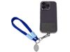 Брелок-браслет "Bohemian" c тканевым держателем для телефона, синий