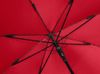 Зонт-трость Reviver с куполом из переработанного пластика, красный
