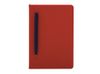 Бизнес-блокнот "С3" софт-тач с магнитом, твердая обложка, 128 листов, красный