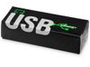 Флеш-карта "Rotate Metallic" USB 2.0 на 4 Gb, черный