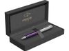 Шариковая ручка Parker Sonnet Essentials Violet SB Steel CT, цвет чернил black, перо: M, в подарочной упаковке.