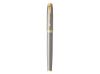 Перьевая ручка Parker IM Metal Brushed Metal GT, перо: F, цвет чернил: blue