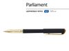 Ручка пластиковая шариковая "Parliament", 0,7 мм, синие чернила, черный/золотистый