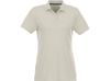 Женское поло Helios с коротким рукавом, светло-серый
