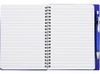 Блокнот "Контакт" с ручкой, синий