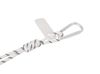 Брелок-веревочка на карабине "Trinket", черно-белый