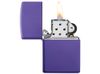 Зажигалка ZIPPO Classic с покрытием Purple Matte, латунь/сталь, фиолетовая, матовая, 38x13x57 мм