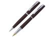 Набор Pierre Cardin PEN&PEN: ручка шариковая + роллер. Цвет - коричневый матовый. Упаковка Е.