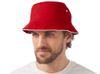 Панама с контрастной окантовкой , красный/белый