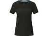 Borax Женская футболка с короткими рукавами из переработанного полиэстера согласно стандарту GRS с отличным кроем - сплошной черный