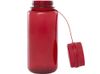 Спортивная бутылка Ryder из переработанного ПЭТ-пластика объемом 900 мл с многофункциональной крышкой, сертифицированная RCS - Красный