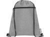 Рюкзак со шнурком Ross из переработанного ПЭТ, heather medium grey