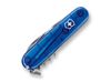 Нож перочинный VICTORINOX Spartan, 91 мм, 12 функций, полупрозрачный синий