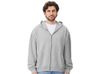 Толстовка оверсайз с капюшоном на молнии «Monaco», серый меланж