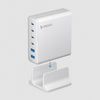 Зарядная станция 4xUSB Type-C, 2xUSB, PD, QC, 160Вт, белый, Deppa