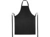 Фартук Andrea плотностью 240 г/м² с регулируемой завязкой на шее - сплошной черный