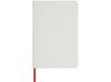 Блокнот Spectrum A5 с белой бумагой и цветной закладкой, белый/красный