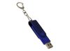 USB-флешка на 8 Гб 2 в 1 поворотный механизм, c дополнительным разъемом Type-C с одноцветным металлическим клипом, синий